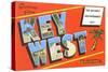Greetings from Key West, Florida, the Nation's Southernmost City-null-Stretched Canvas
