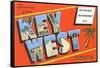 Greetings from Key West, Florida, the Nation's Southernmost City-null-Framed Stretched Canvas