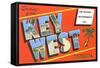 Greetings from Key West, Florida, the Nation's Southernmost City-null-Framed Stretched Canvas
