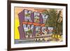 Greetings from Key West, Florida-null-Framed Premium Giclee Print