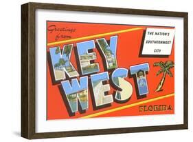 Greetings from Key West-null-Framed Art Print