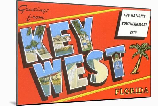 Greetings from Key West-null-Mounted Art Print