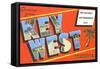 Greetings from Key West-null-Framed Stretched Canvas