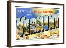 Greetings from Killington-null-Framed Art Print