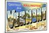 Greetings from Killington-null-Mounted Art Print