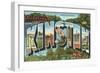 Greetings from Kinston, North Carolina-null-Framed Art Print