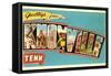 Greetings from Knoxville, Tennessee-null-Framed Stretched Canvas