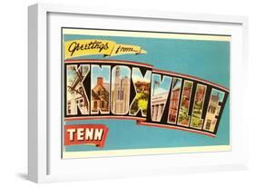 Greetings from Knoxville, Tennessee-null-Framed Art Print