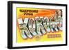 Greetings from Kokomo, Indiana-null-Framed Art Print