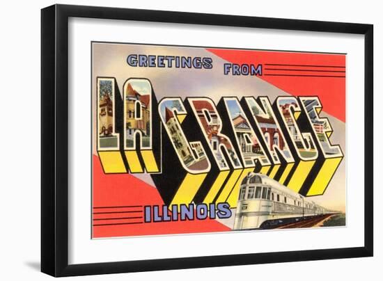 Greetings from La Grange, Illinois-null-Framed Art Print