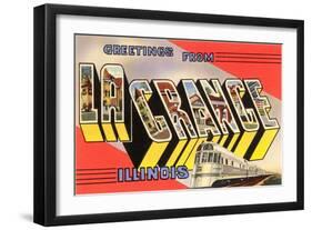 Greetings from La Grange, Illinois-null-Framed Art Print