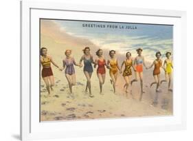 Greetings from La Jolla, California-null-Framed Art Print