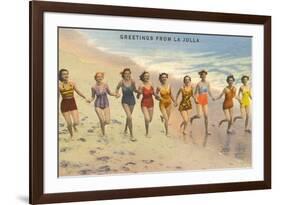 Greetings from La Jolla, California-null-Framed Art Print