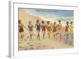 Greetings from La Jolla, California-null-Framed Art Print