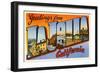 Greetings from La Jolla, California-null-Framed Giclee Print