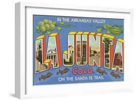 Greetings from La Junta, Colorado-null-Framed Art Print