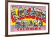 Greetings from Laguna Beach, California-null-Framed Premium Giclee Print