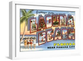 Greetings from Laguna Beach, Florida-null-Framed Art Print
