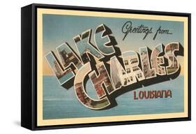 Greetings from Lake Charles, Louisiana-null-Framed Stretched Canvas