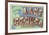 Greetings from Lake Geneva, Wisconsin-null-Framed Premium Giclee Print