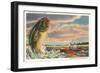 Greetings from Lake Oconomowoc-null-Framed Premium Giclee Print