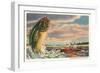 Greetings from Lake Oconomowoc-null-Framed Premium Giclee Print