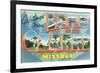 Greetings from Lake of the Ozarks, Missouri-null-Framed Premium Giclee Print