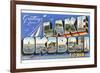 Greetings from Lake Okoboji, Iowa-null-Framed Premium Giclee Print