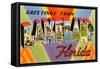 Greetings from Lakeland, Florida-null-Framed Stretched Canvas