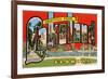 Greetings from Lakeland, Florida-null-Framed Premium Giclee Print