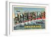 Greetings from Lakeside, Ohio-null-Framed Art Print