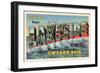 Greetings from Lakeside, Ohio-null-Framed Premium Giclee Print