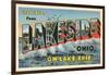 Greetings from Lakeside, Ohio-null-Framed Art Print