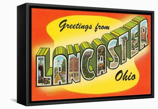Greetings from Lancaster, Ohio-null-Framed Stretched Canvas