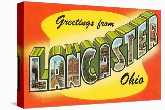 Greetings from Lancaster, Ohio-null-Stretched Canvas