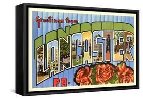 Greetings from Lancaster, Pennsylvania-null-Framed Stretched Canvas