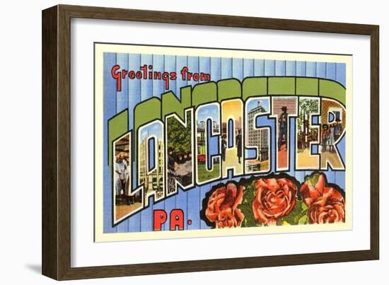 Greetings from Lancaster, Pennsylvania-null-Framed Art Print