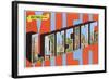 Greetings from Lansing, Michigan-null-Framed Art Print