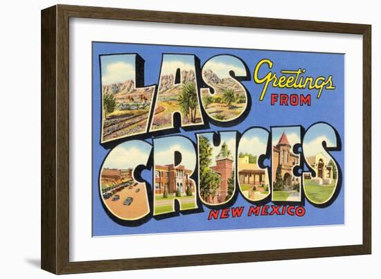 Greetings from las Cruces, New Mexico-null-Framed Art Print