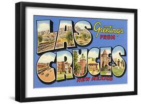 Greetings from las Cruces, New Mexico-null-Framed Art Print