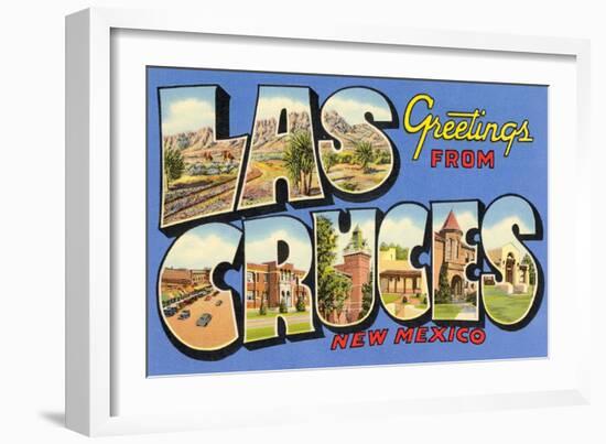 Greetings from las Cruces, New Mexico-null-Framed Art Print