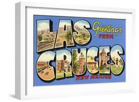 Greetings from las Cruces, New Mexico-null-Framed Art Print