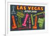 Greetings from Las Vegas, Nevada-null-Framed Art Print