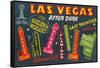 Greetings from Las Vegas, Nevada-null-Framed Stretched Canvas