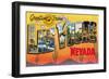 Greetings from Las Vegas, Nevada-null-Framed Art Print