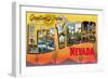 Greetings from Las Vegas, Nevada-null-Framed Art Print