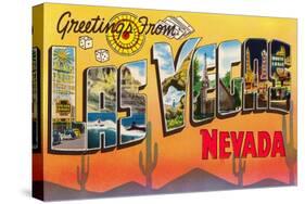Greetings from Las Vegas, Nevada-null-Stretched Canvas