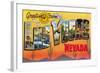 Greetings from Las Vegas, Nevada-null-Framed Art Print