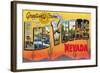 Greetings from Las Vegas, Nevada-null-Framed Art Print