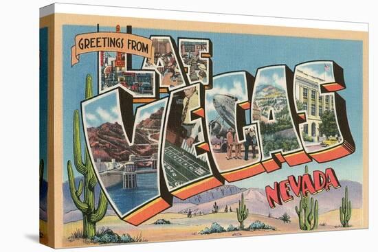 Greetings from Las Vegas, Nevada-null-Stretched Canvas